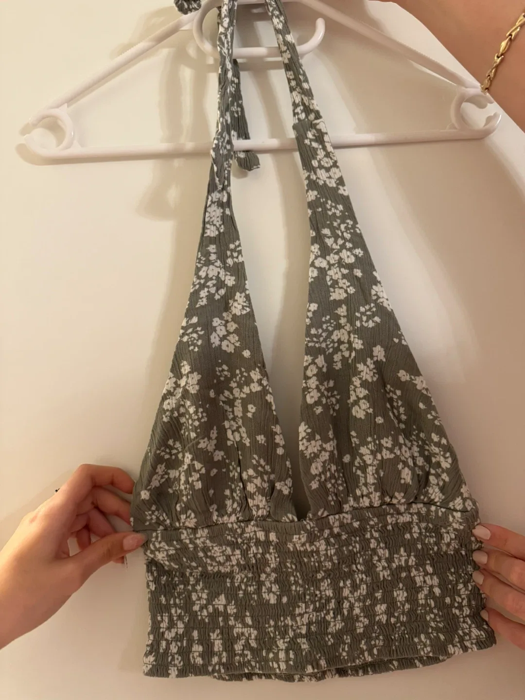 Garage Floral Halter Top - Size M thumbnail