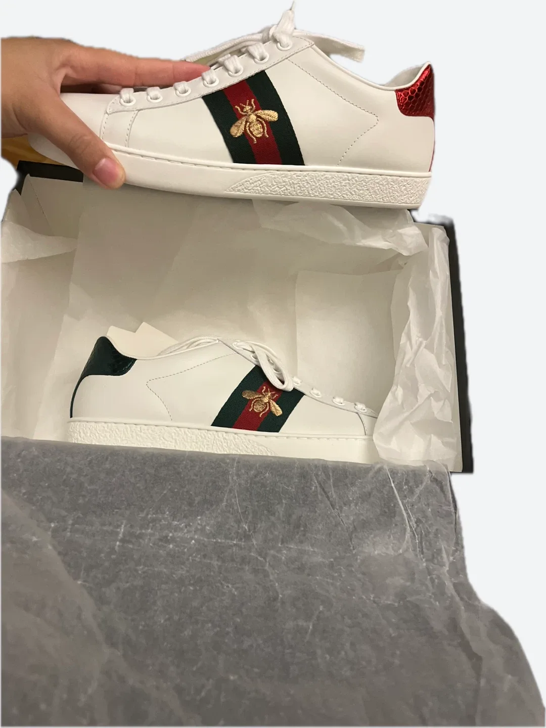 Gucci Ace Sneaker with Bee, Women's Size 6.5 image indicator(2)