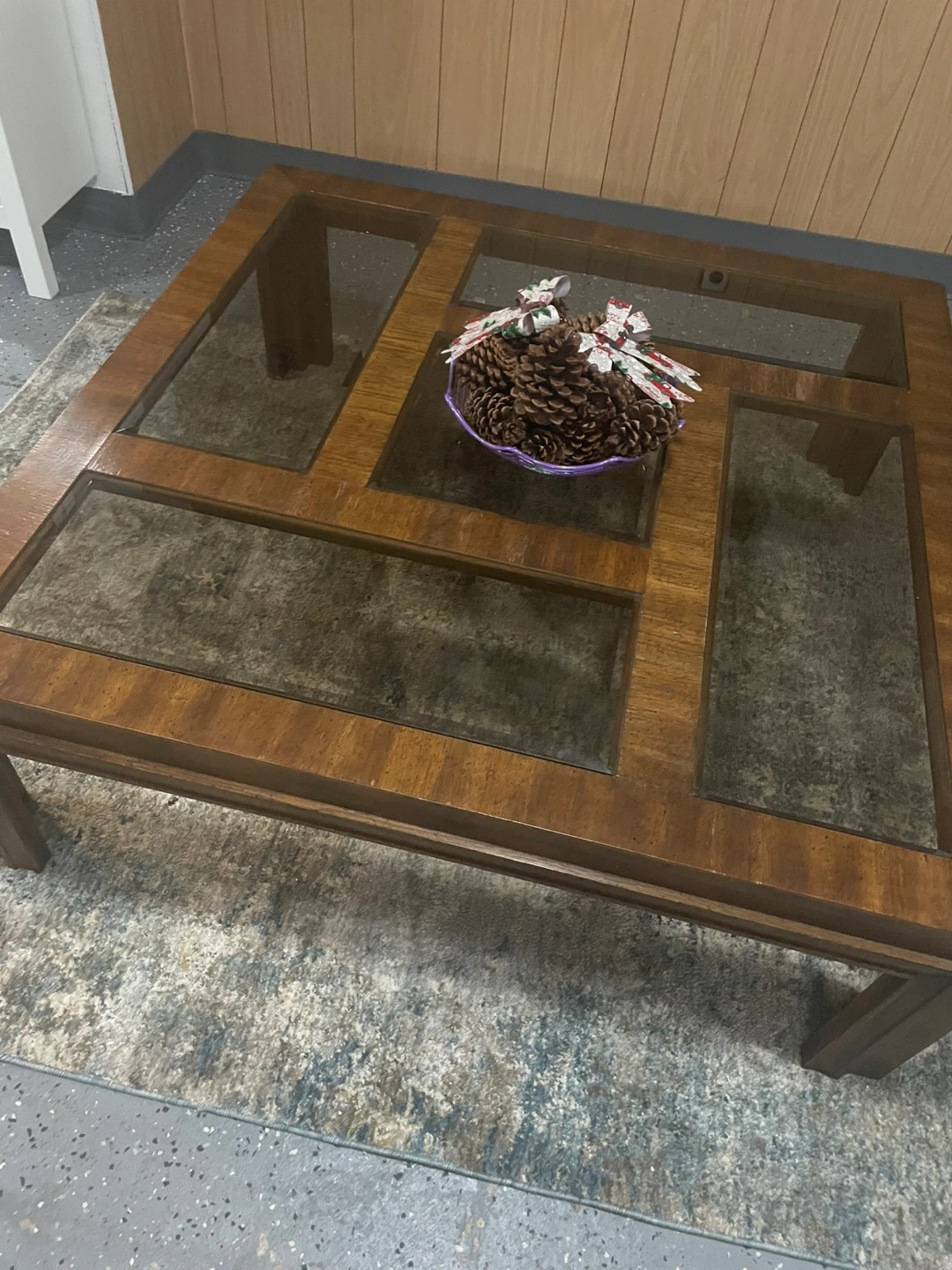 Wood & Glass Coffee Table - photo 3