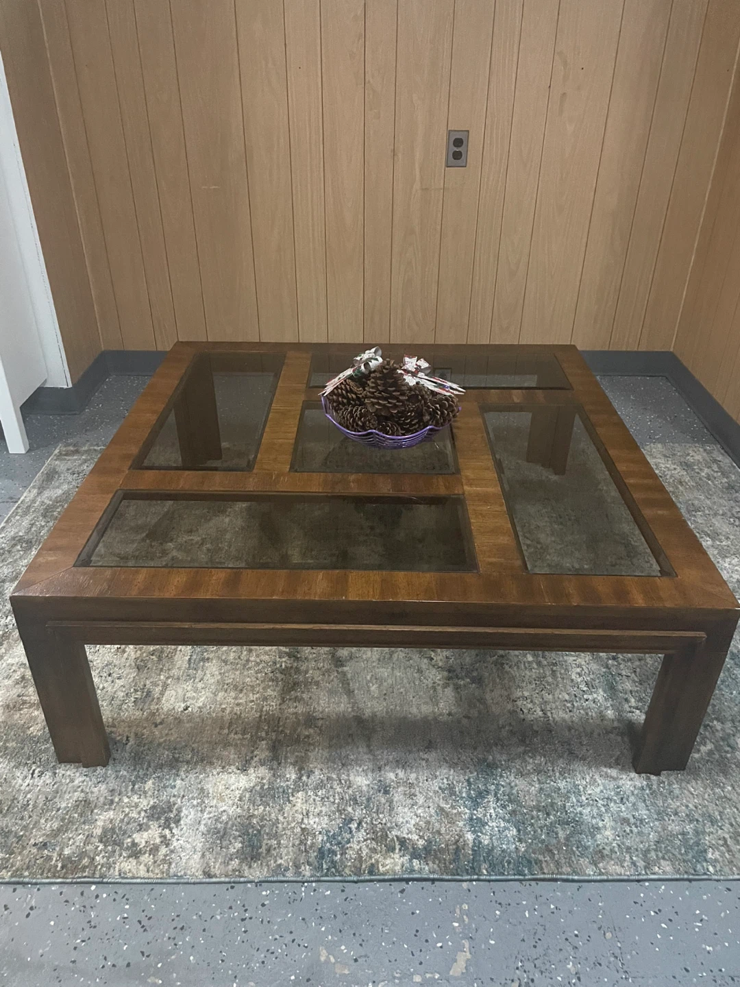 Wood & Glass Coffee Table