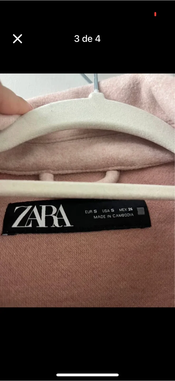 Zara Pink Shacket - Size Small image indicator(3)