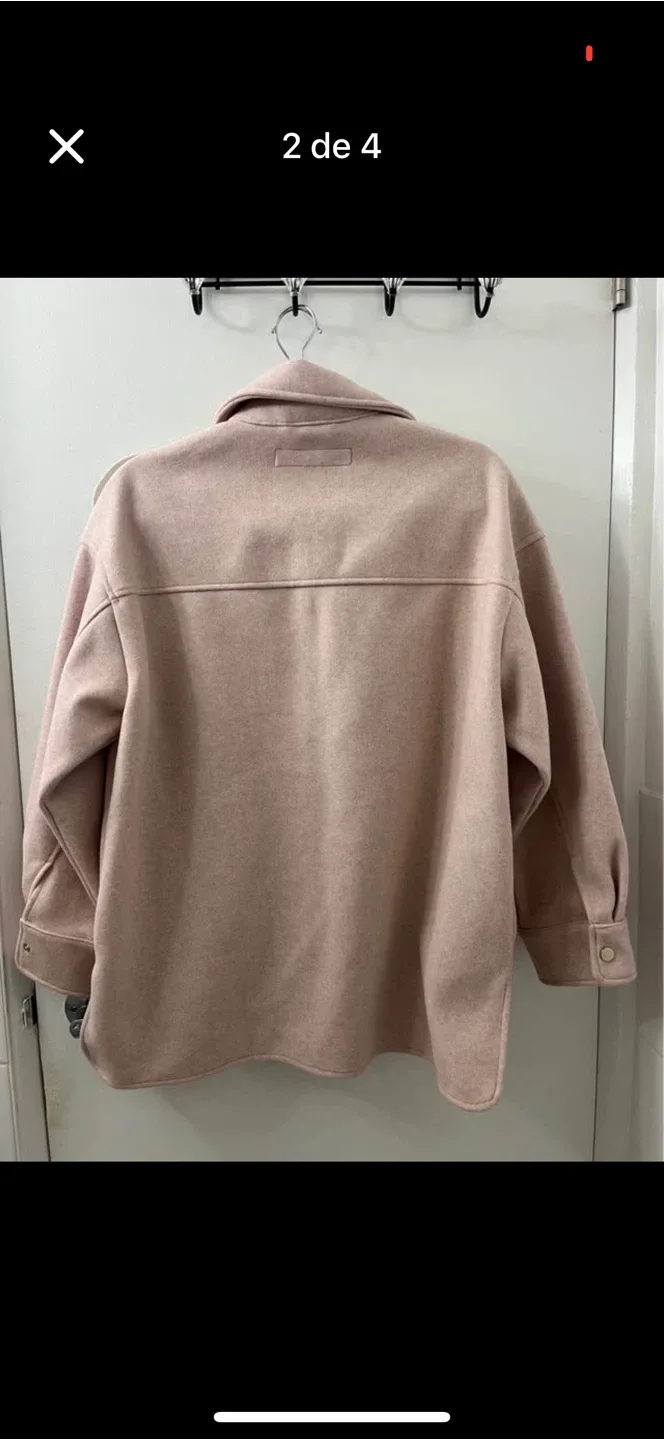Zara Pink Shacket - Size Small image indicator(2)