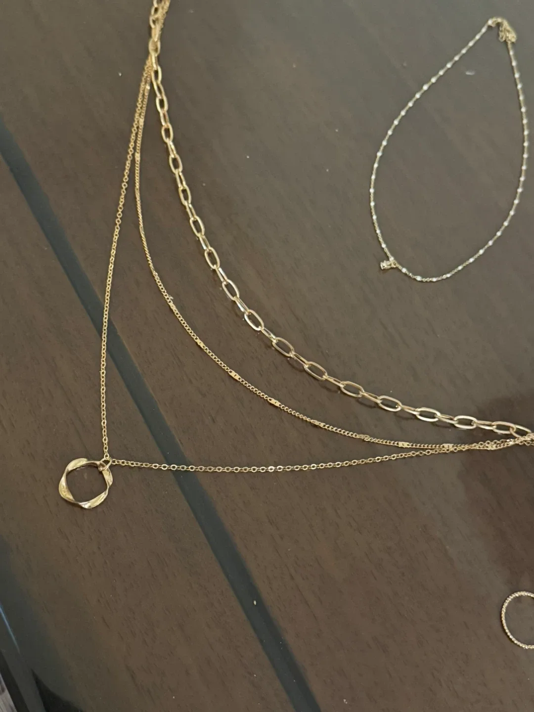 Necklace and Ring Set - Gold Fashion Jewelry image indicator(2)