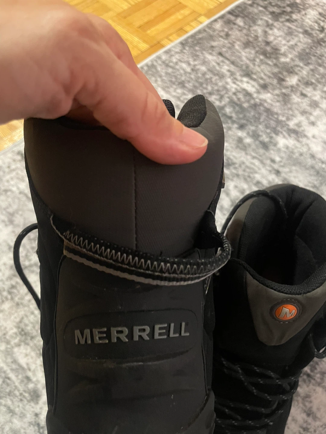 Merrell J87005 Black Winter Boots, Men's 9.5 - photo 2