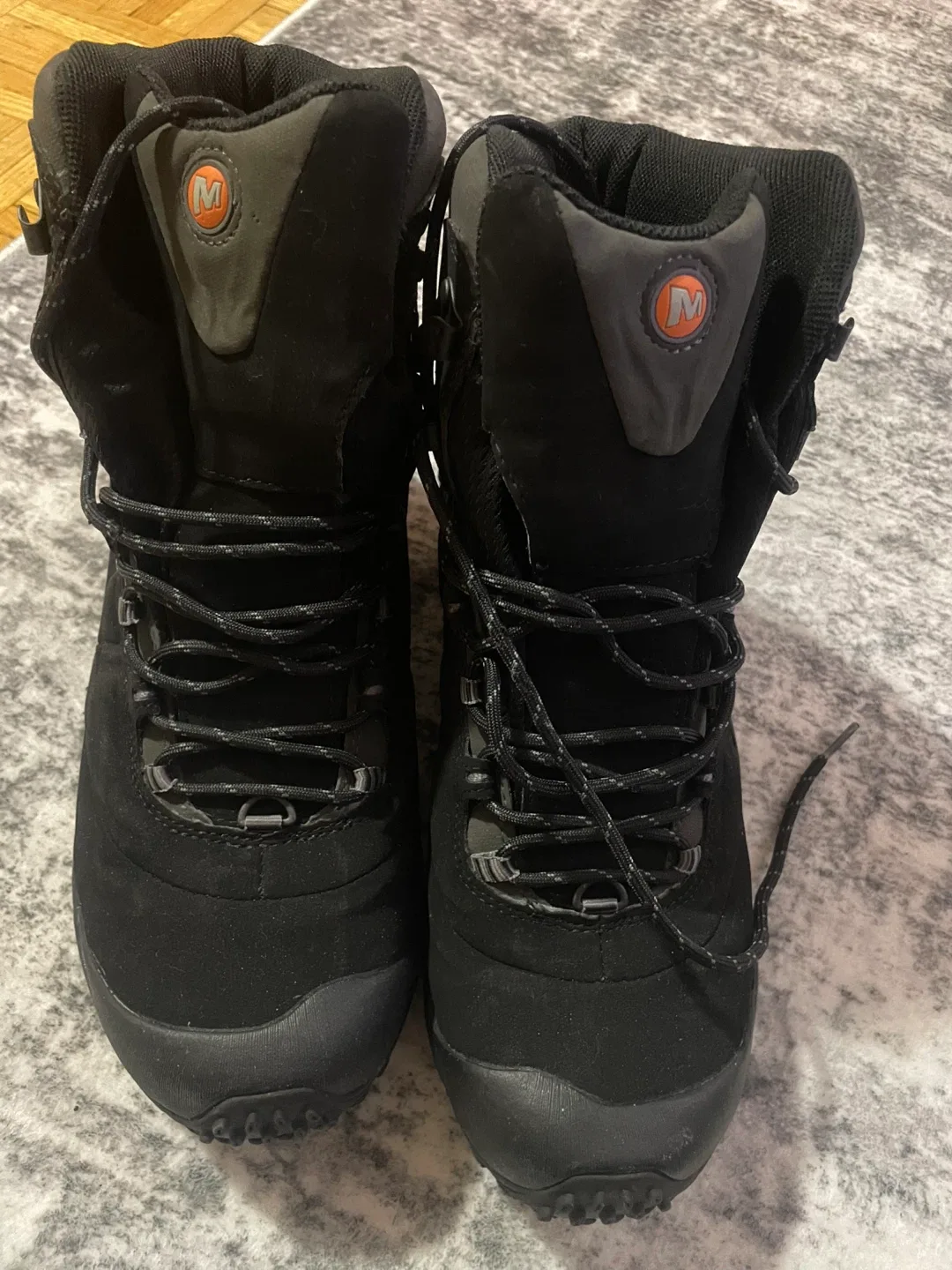 Merrell J87005 Black Winter Boots, Men's 9.5