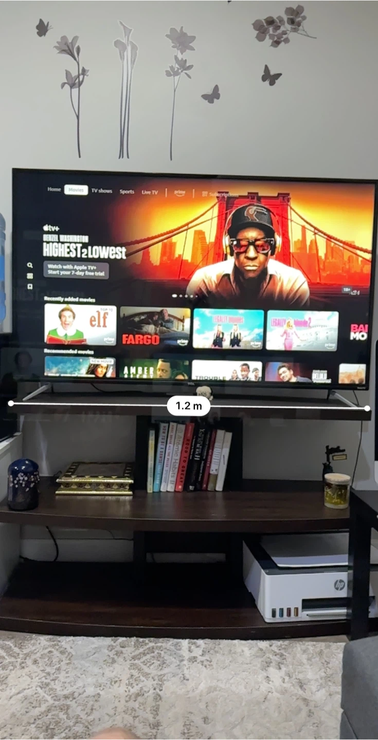 Brown Wooden TV Stand - 1.2m Length