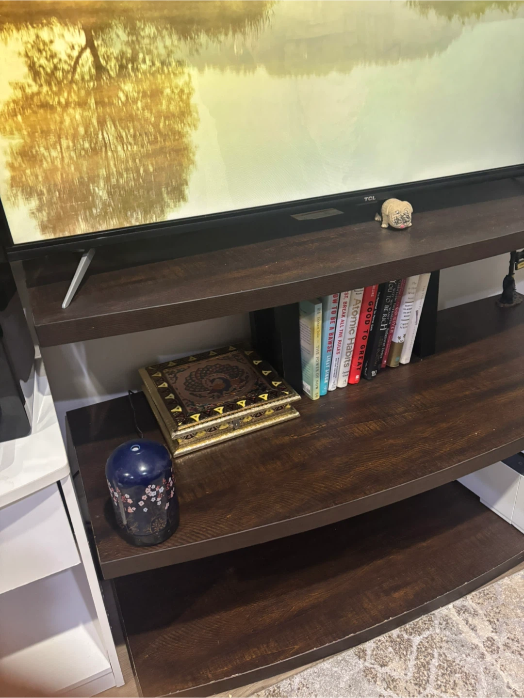 Brown Wooden TV Stand - 1.2m Length - photo 5