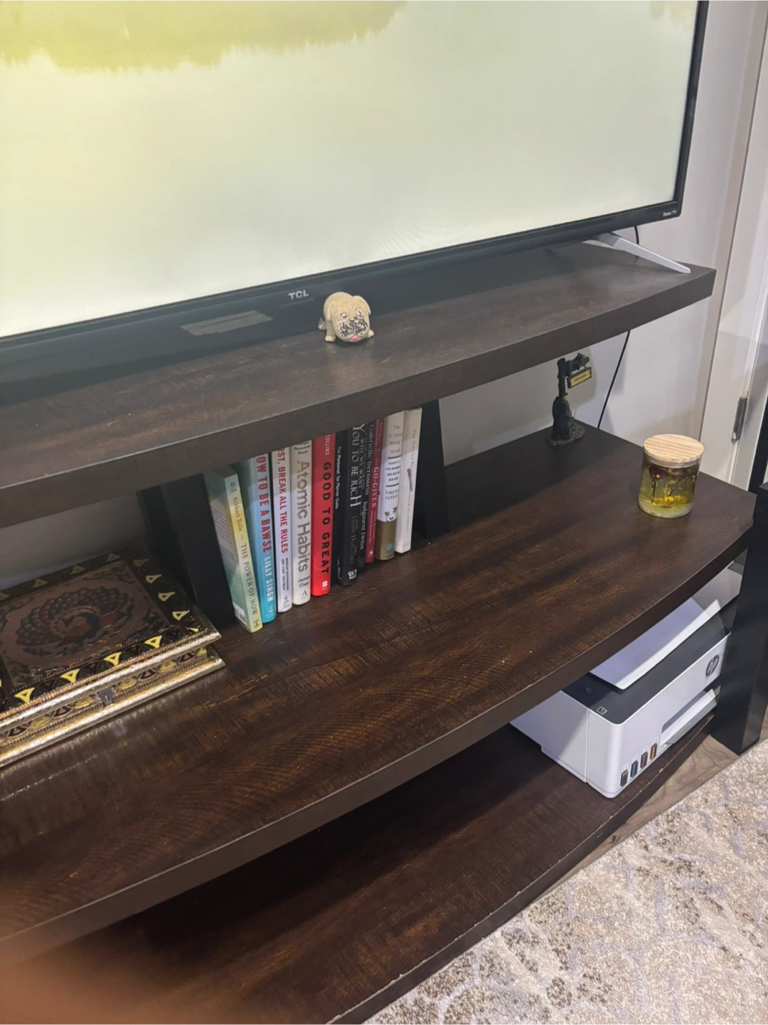 Brown Wooden TV Stand - 1.2m Length - photo 4