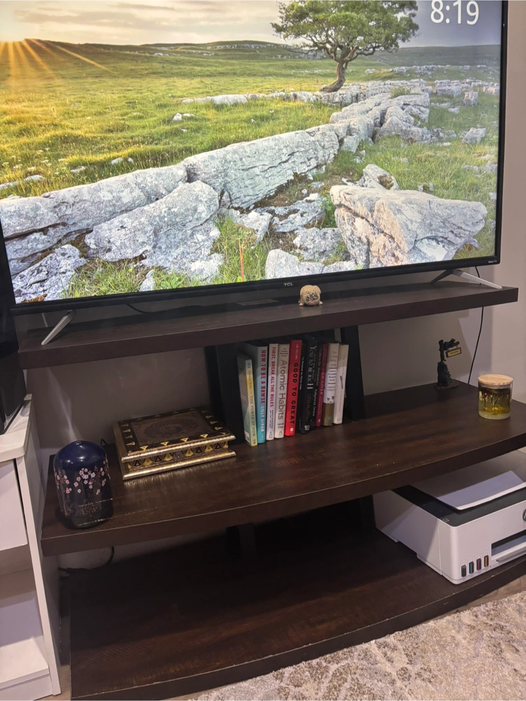Brown Wooden TV Stand - 1.2m Length - photo 3