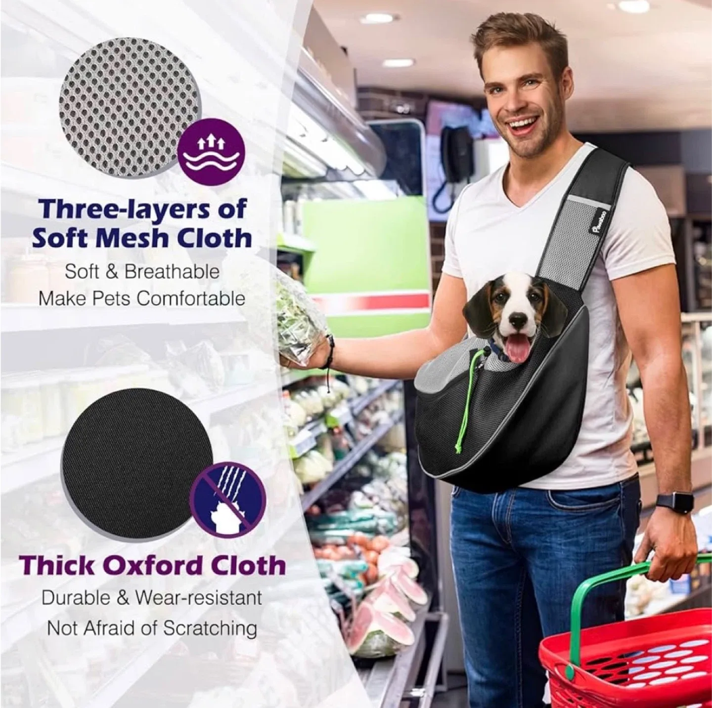 🐾 Pawaboo Pet Sling Carrier – Brand New with Tags 🐾 image indicator(6)