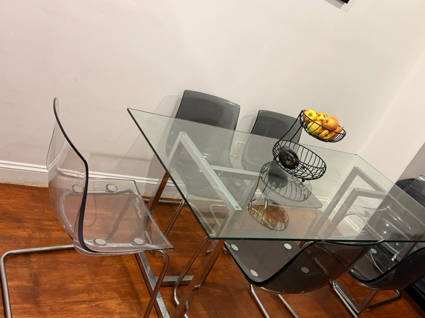 Glass Dining Table with 6 Chairs - photo 2