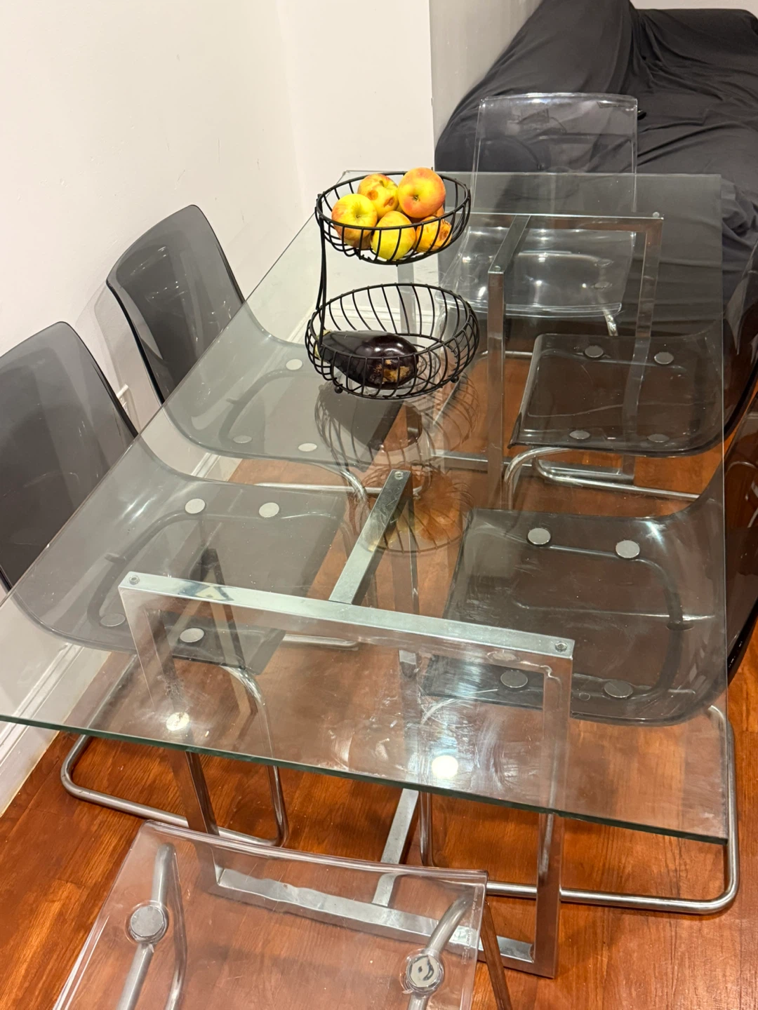 Glass Dining Table with 6 Chairs - photo 3