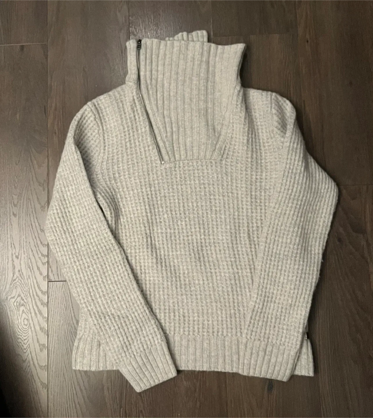 Armani Exchange Grey Wool Blend Sweater