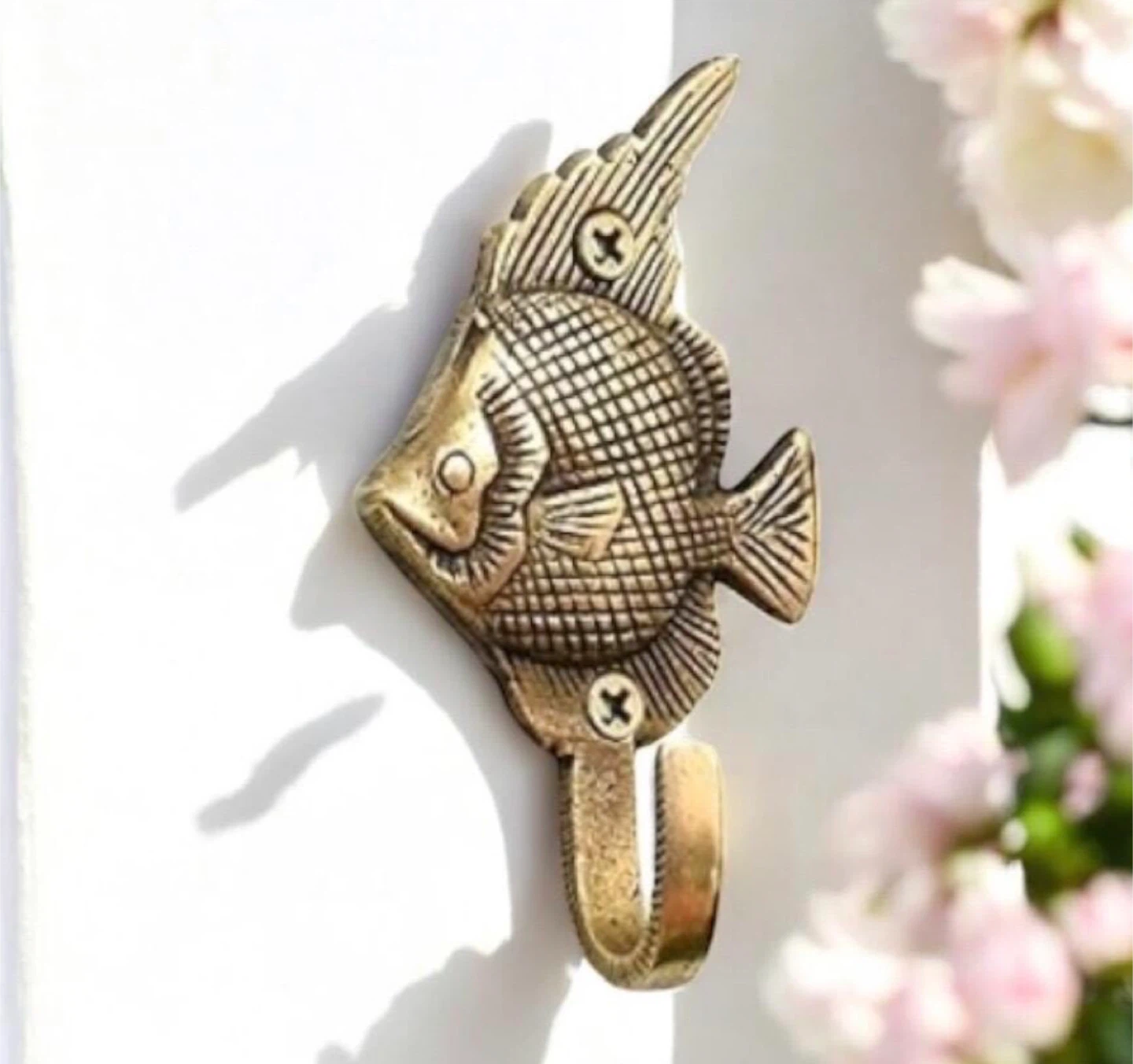 Solid Brass Fish Wall Hook - Handmade - photo 2
