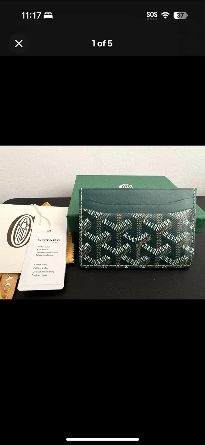 Goyard Saint-Pierre Grey Card Holder Wallet