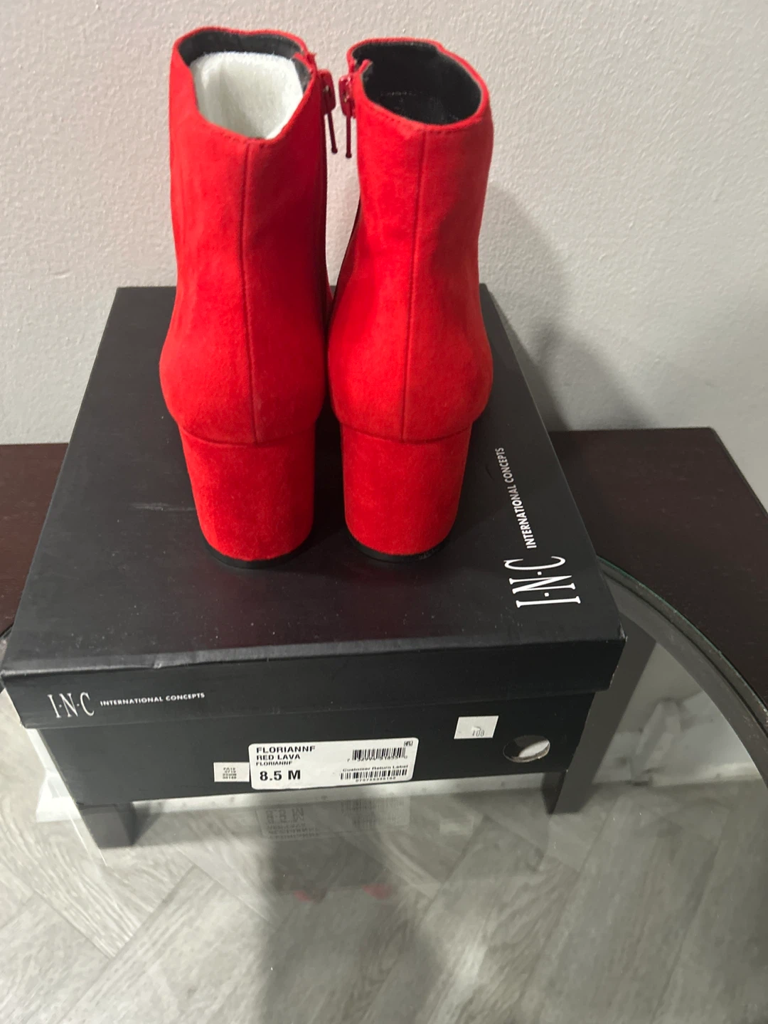 International concepts red suede boots size 8.5 M - photo 3