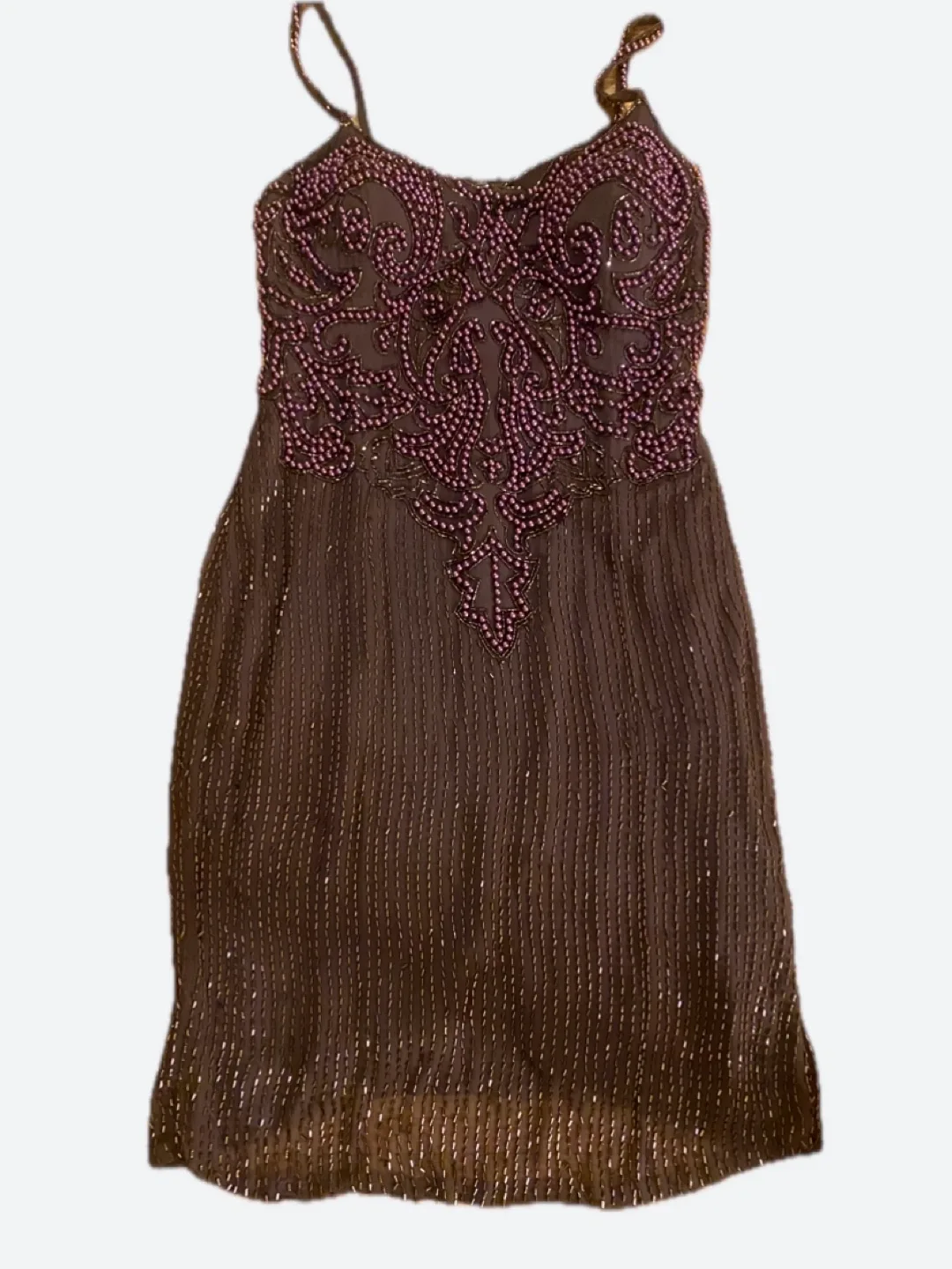 Moving!!! Party EDIT!!! Vintage Beaded Cocktail Dress 6/8 image indicator(2)