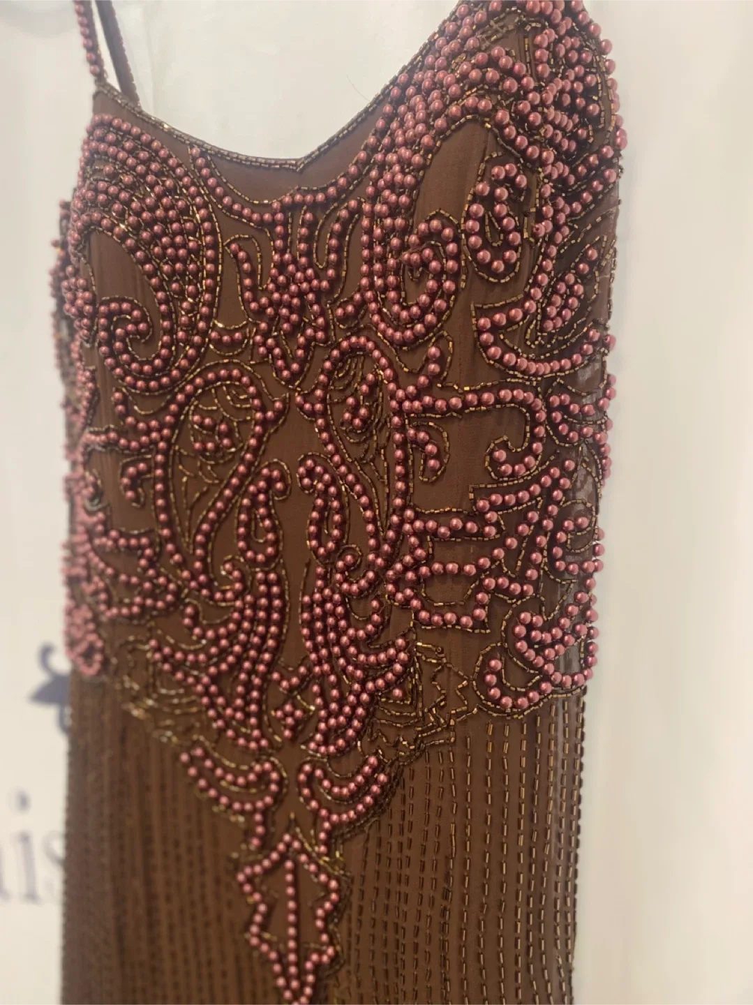 Moving!!! Party EDIT!!! Vintage Beaded Cocktail Dress 6/8 image indicator(5)