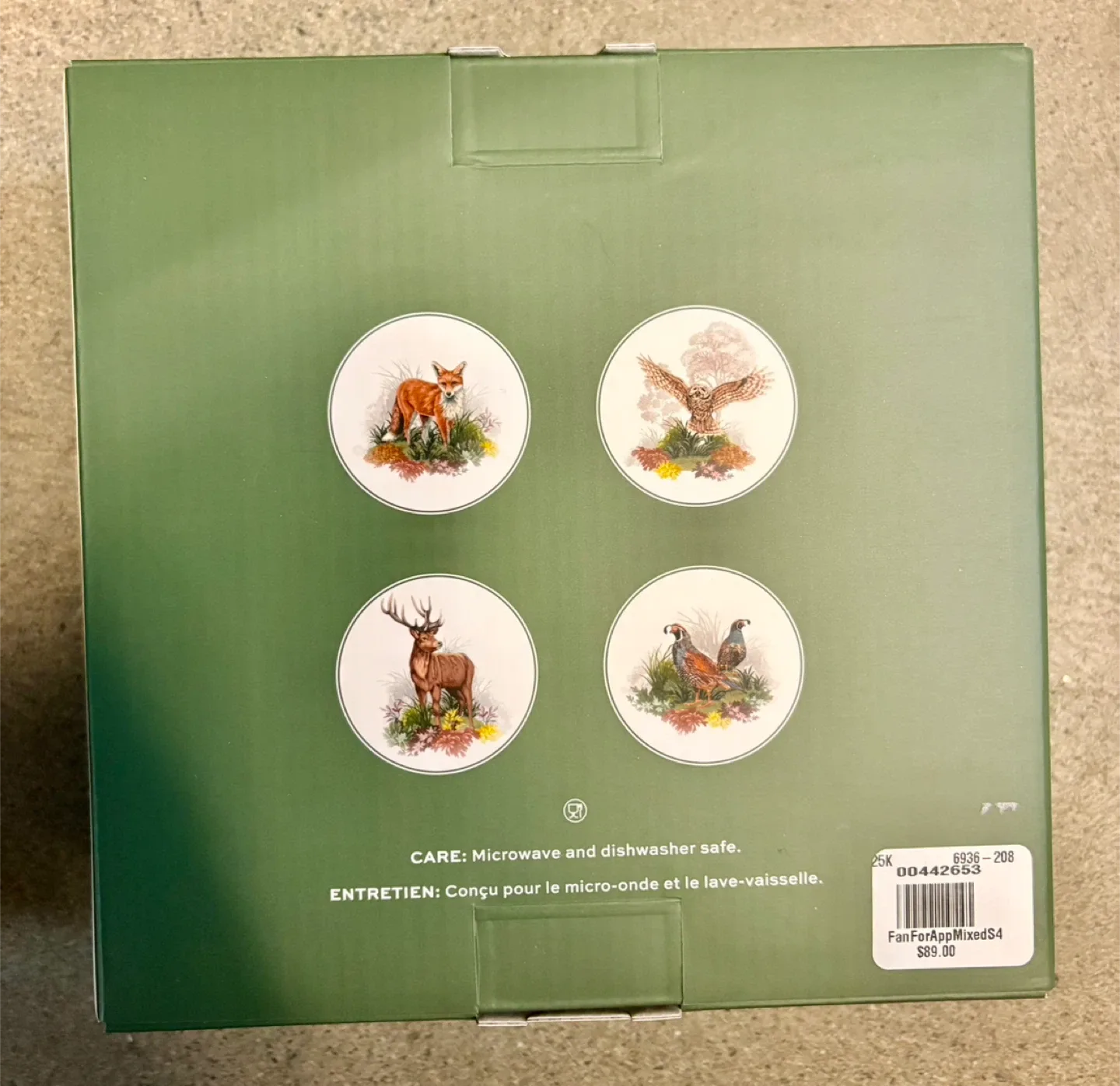 Pottery Barn Fantastical Forest Appetizer Plates - Set of 4 image indicator(3)