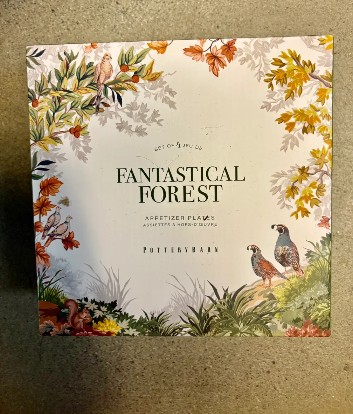Pottery Barn Fantastical Forest Appetizer Plates - Set of 4 image indicator(2)