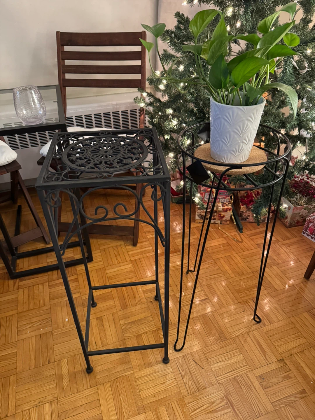 Black Metal Plant Stand - photo 3