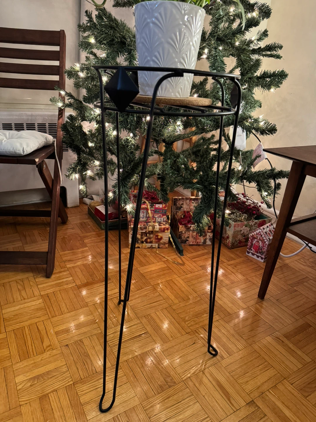 Black Metal Plant Stand - photo 2