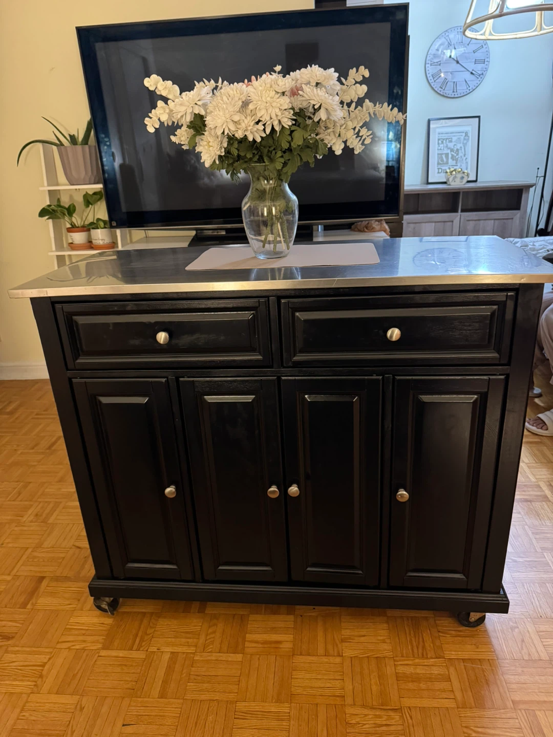 Black Kitchen Island Cart - photo 2