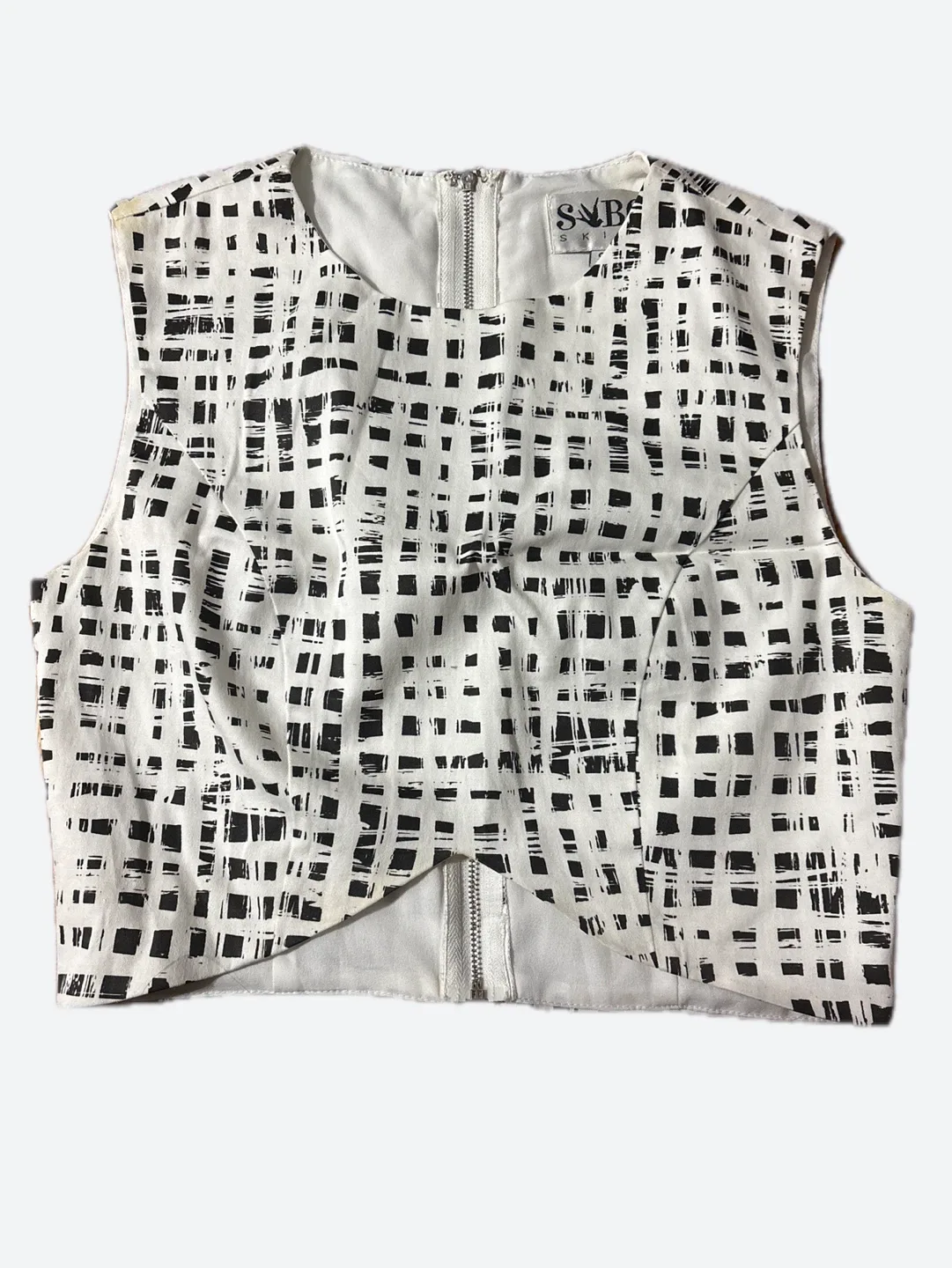 S&B Black & White Crop Top
