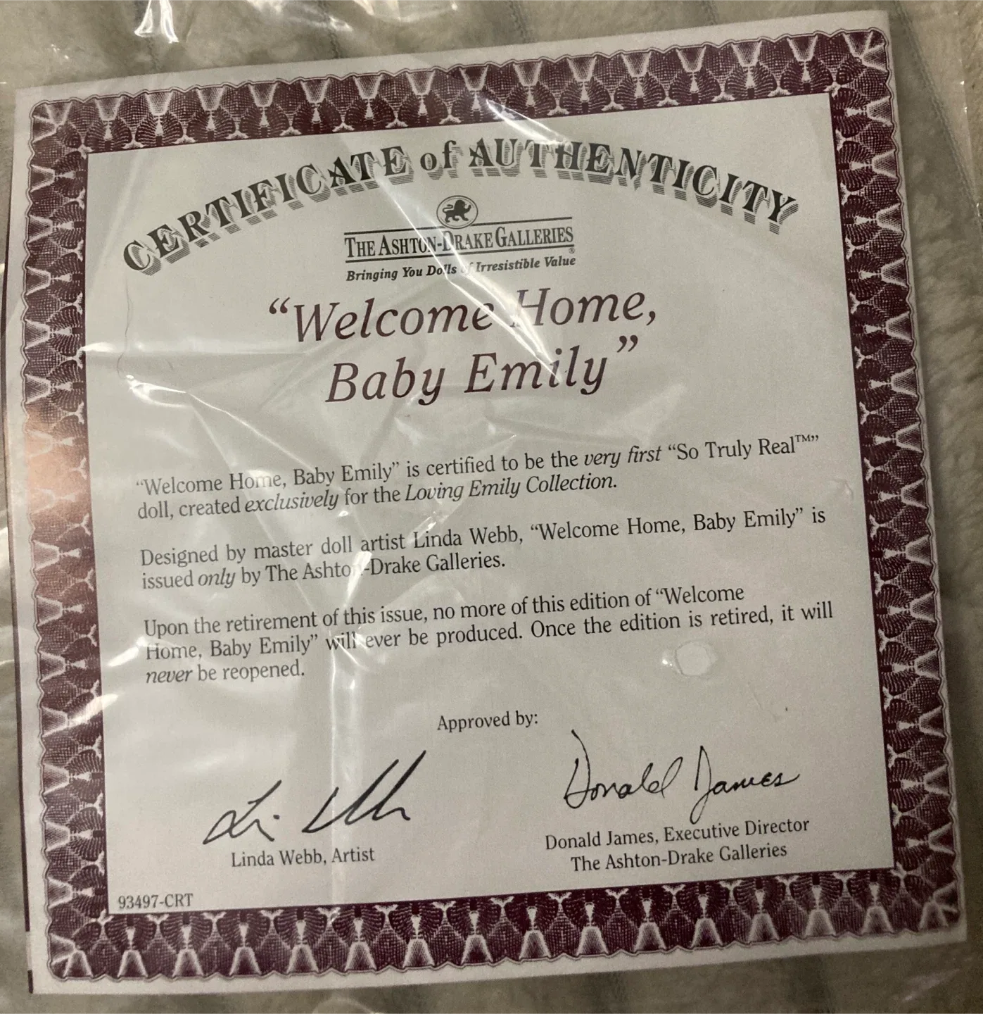 Ashton-Drake Galleries "Welcome Home, Baby Emily" Doll image indicator(5)