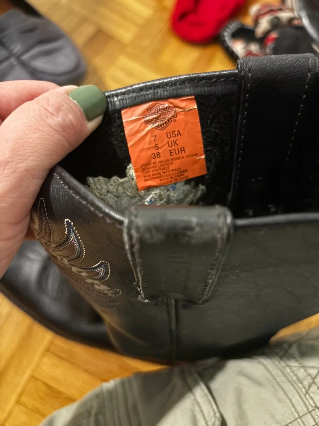 Harley-Davidson Black Leather Boots image indicator(6)