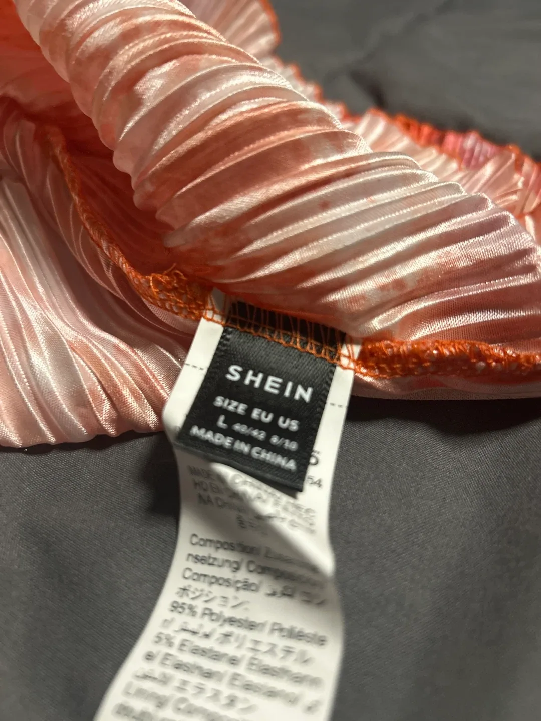 SHEIN Orange Halter Dress - Size L 🥕 image indicator(2)