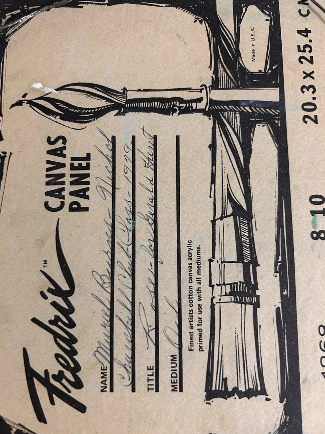 Fredrix Canvas Panel Rose Painting image indicator(4)