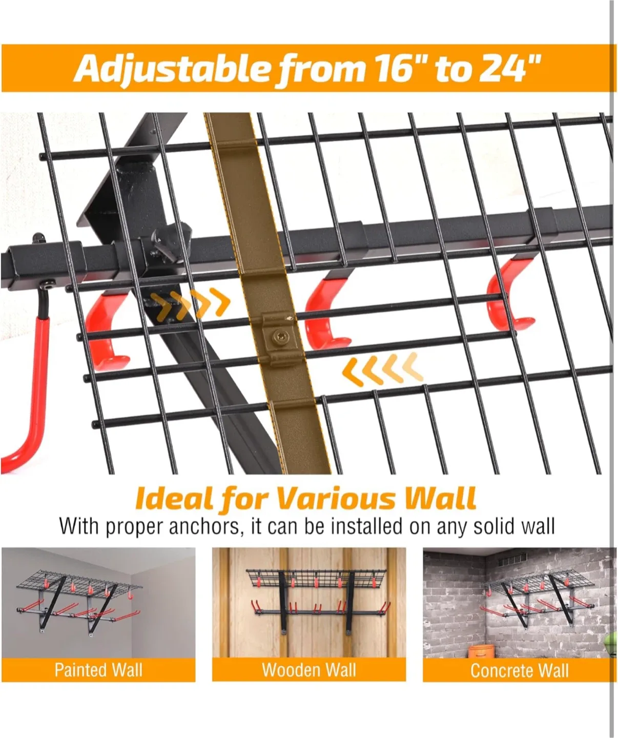 Multi-Purpose Heavy Duty Garage Organizer image indicator(5)