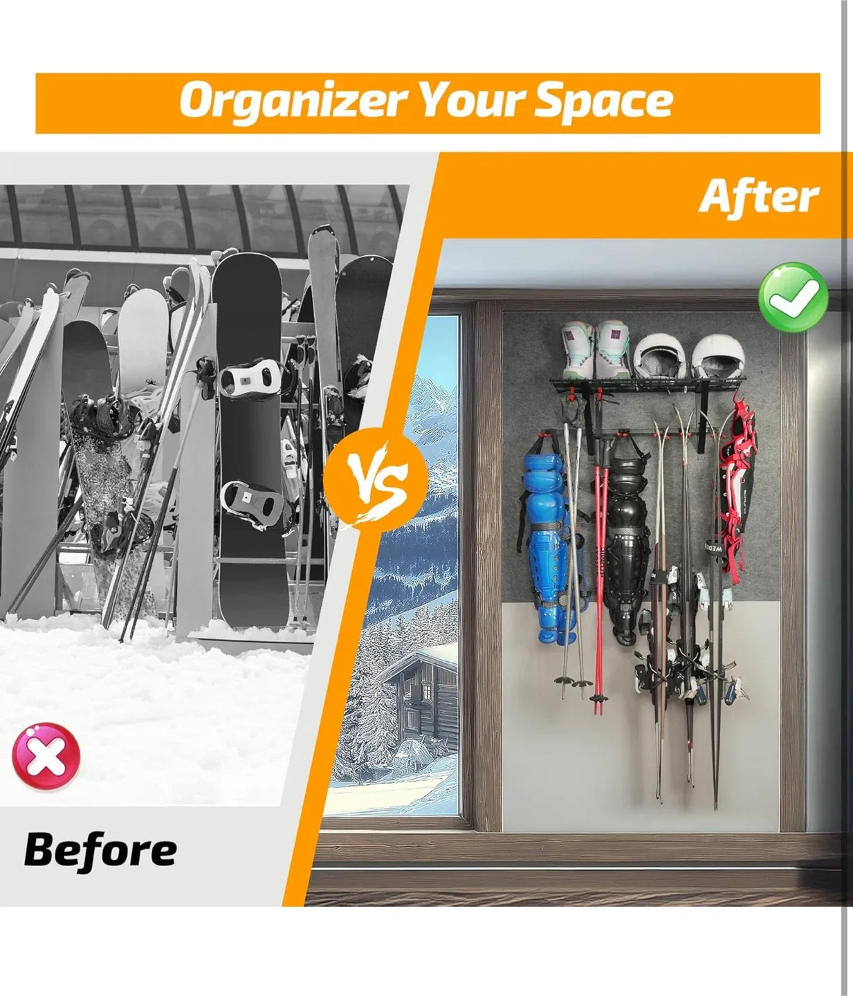 Multi-Purpose Heavy Duty Garage Organizer image indicator(2)