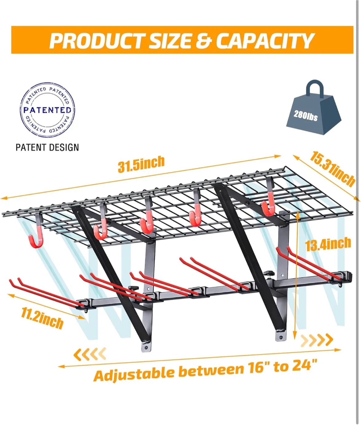 Multi-Purpose Heavy Duty Garage Organizer image indicator(6)