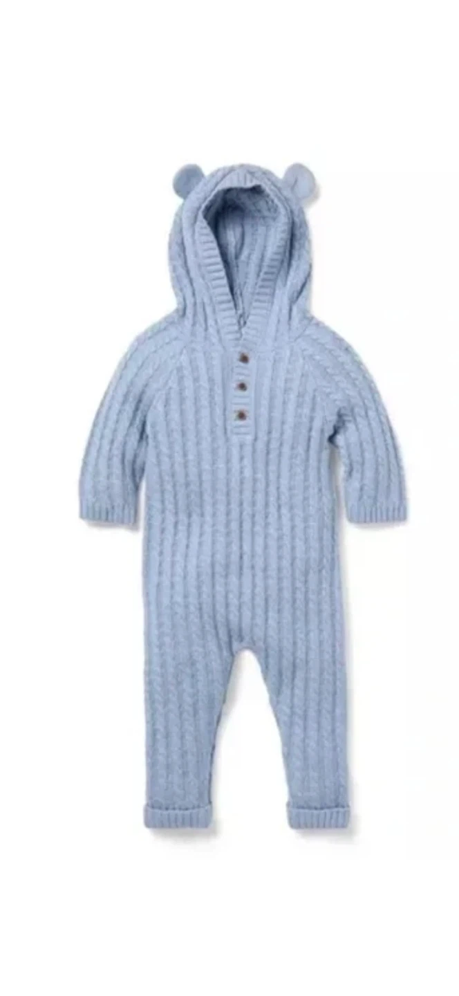 Janie and jack Baby Bear Hooded Jumpsuit - photo 2