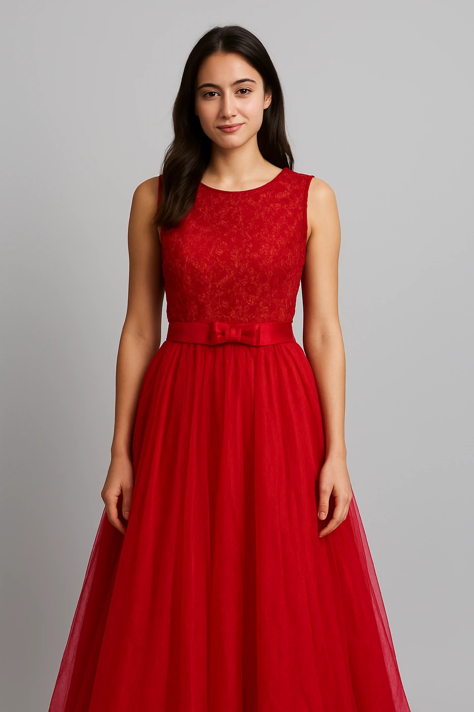 Red Sleeveless Dress