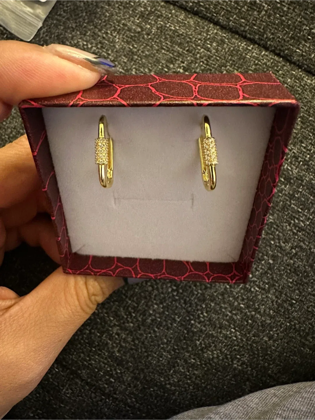 925 silver covered gold Plating  Earrings thumbnail