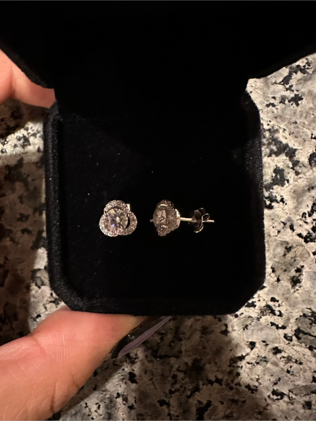 Moissanite Stud Earrings 1ct(0.5*2) - photo 2