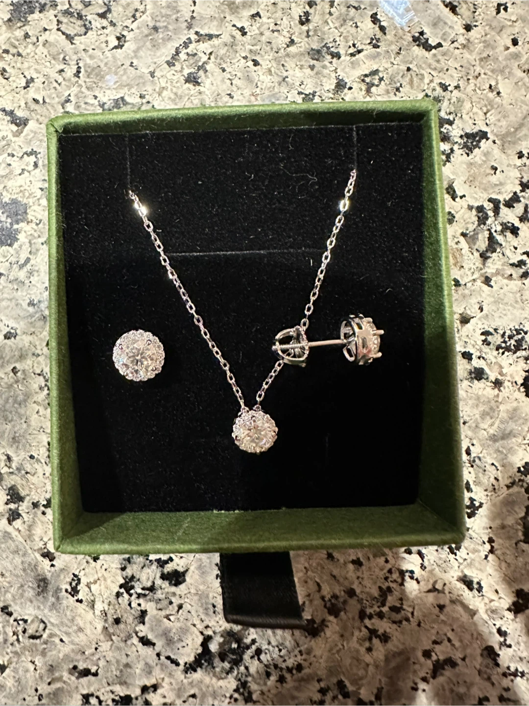 Moissanite - Earrings & Necklace