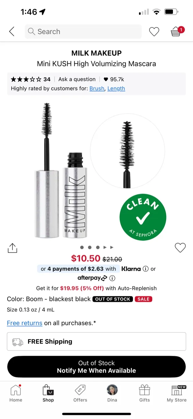 MINI MILK MAKEUP KUSH High Volumizing Mascara image indicator(2)