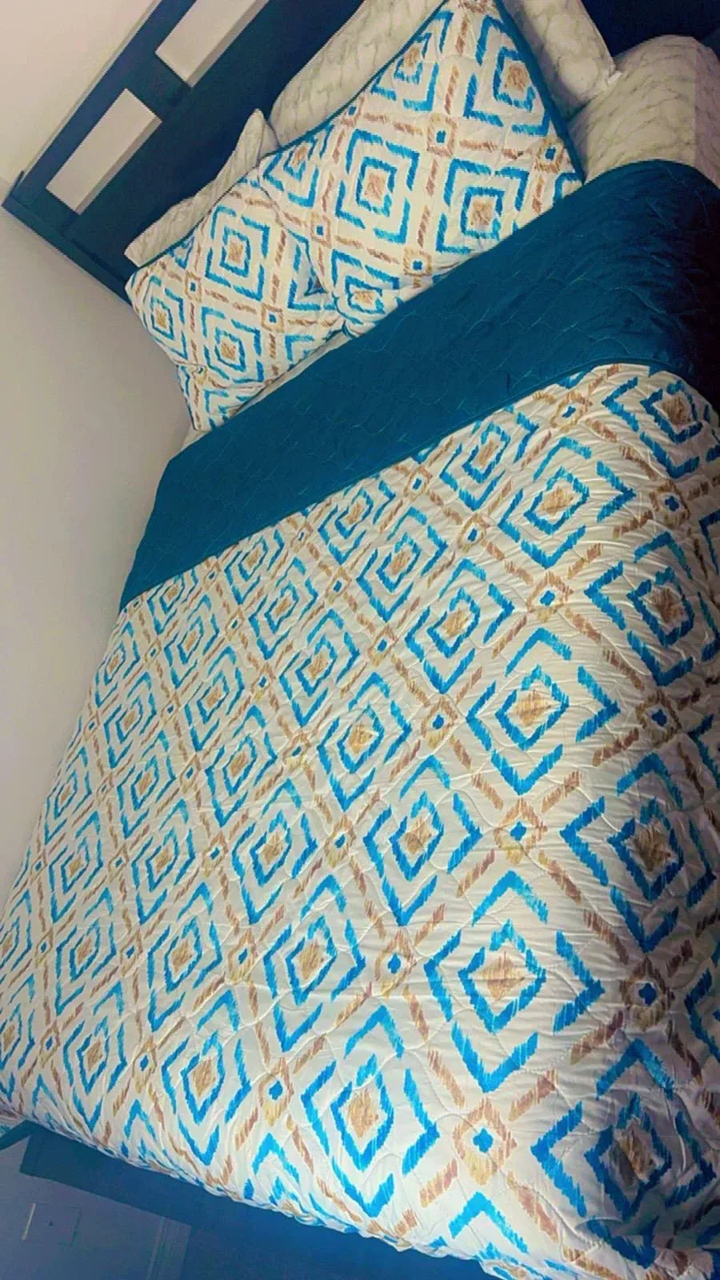 Queen, Black Bed Frame. Comes with dresser image indicator(4)