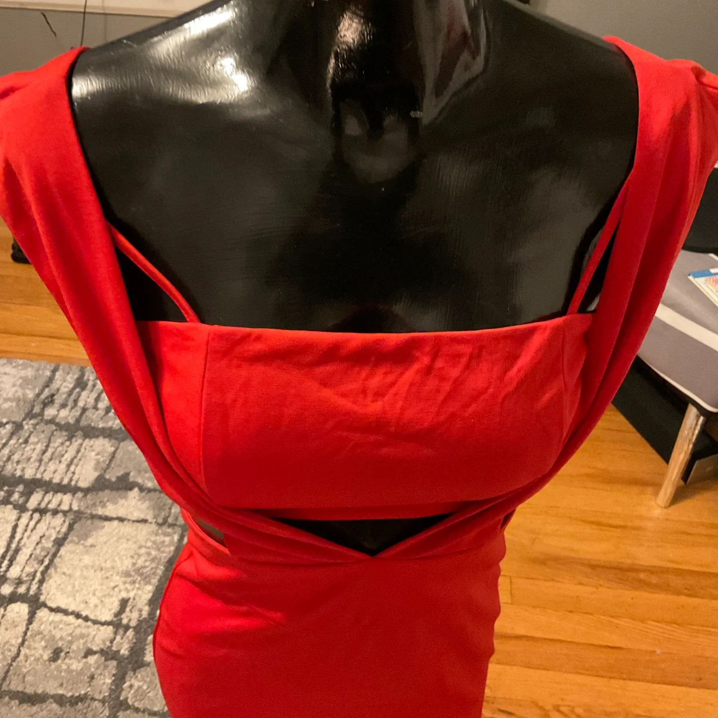 Brand New Fashion Nova Red Dress - Size M image indicator(3)