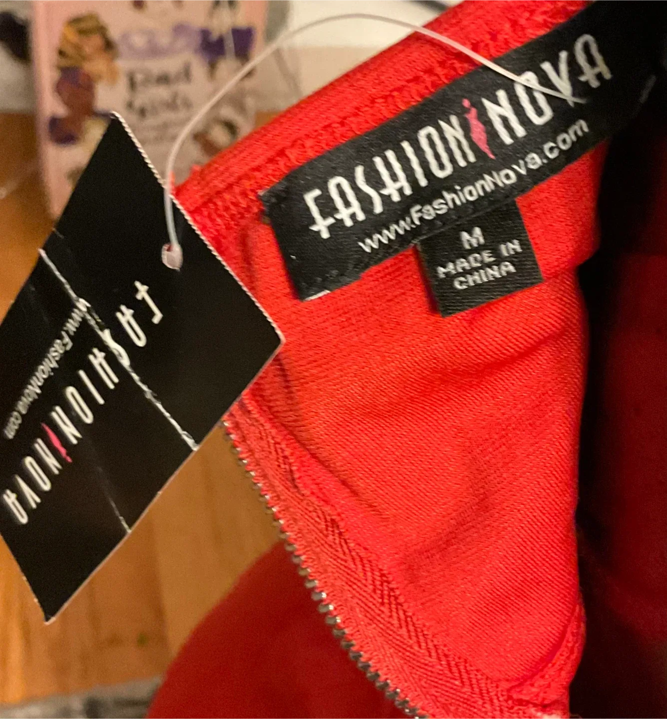 Brand New Fashion Nova Red Dress - Size M image indicator(6)