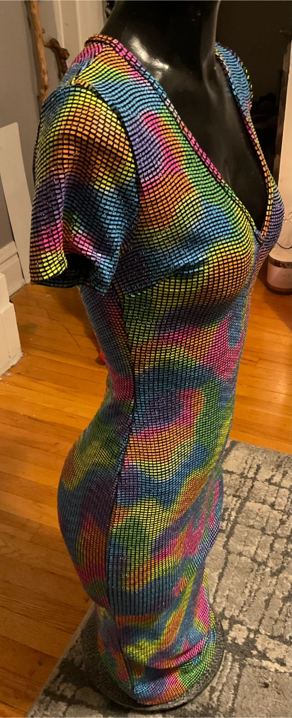 Fashion Nova Rainbow Dress - photo 2