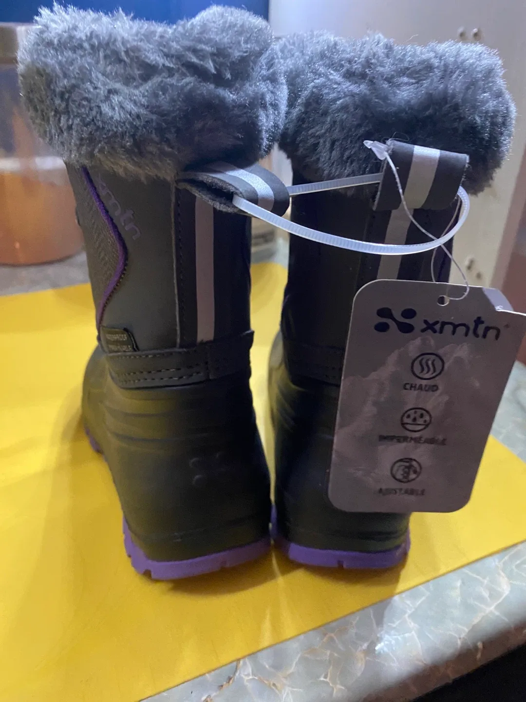 XMTN Girl’s Purple & Grey Winter Boots size 10 image indicator(6)