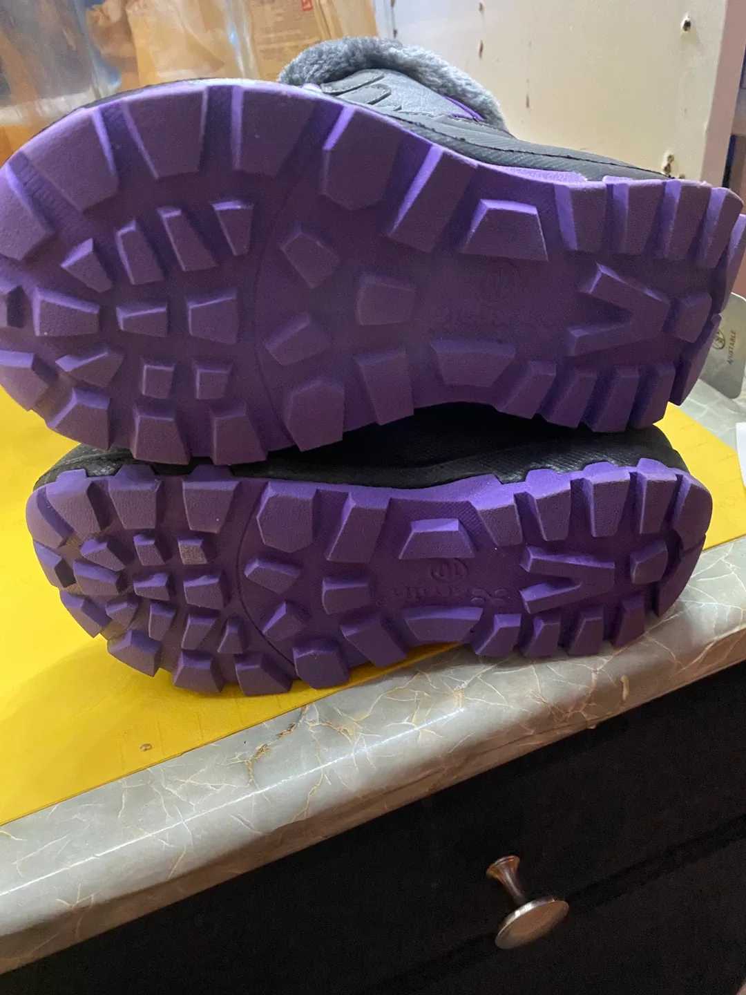 XMTN Girl’s Purple & Grey Winter Boots size 10 image indicator(4)