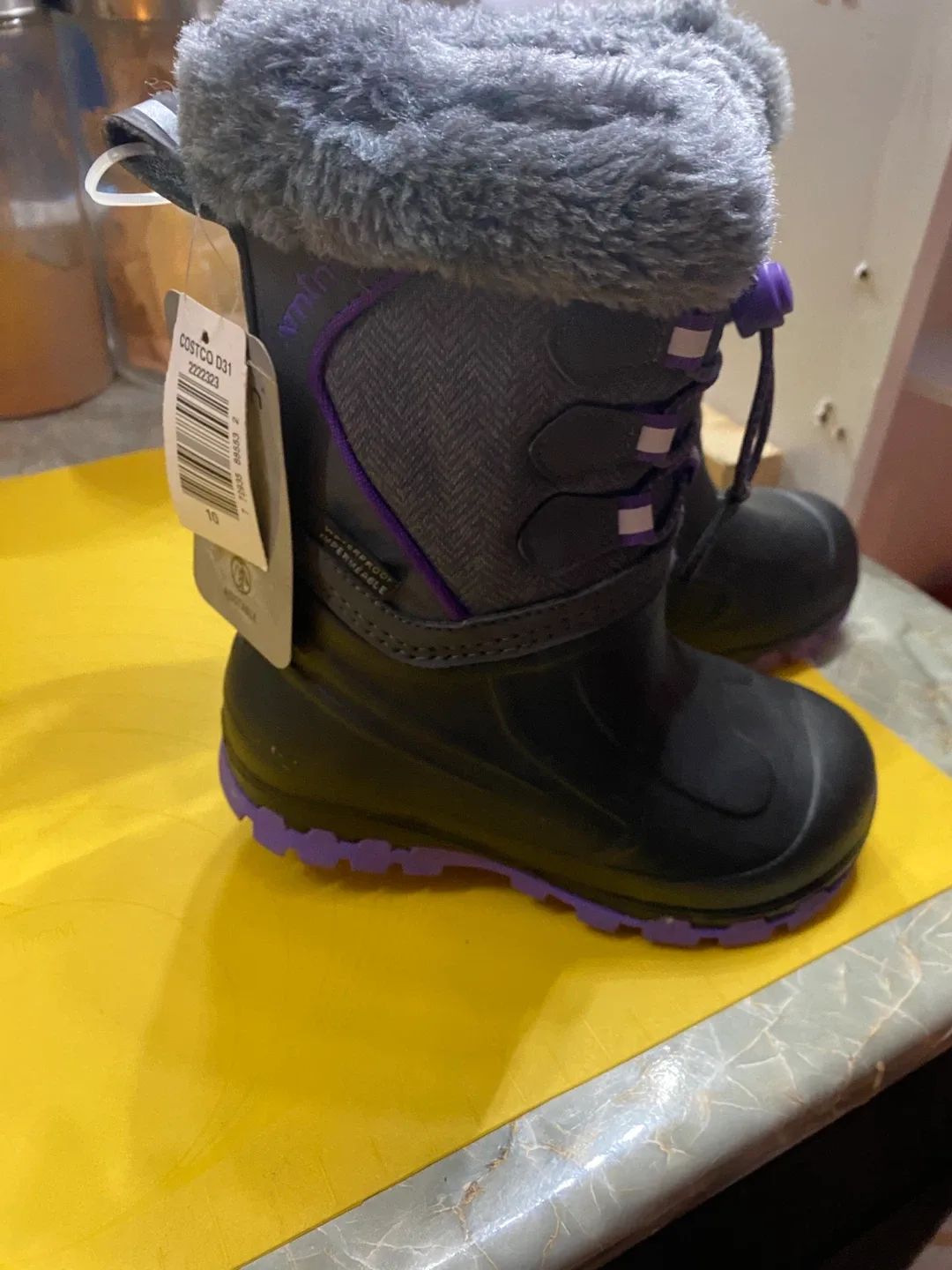 XMTN Girl’s Purple & Grey Winter Boots size 10 image indicator(2)