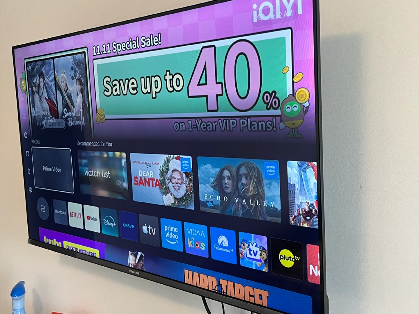 Hisense 43” VIDAA Smart TV — Like new - photo 5