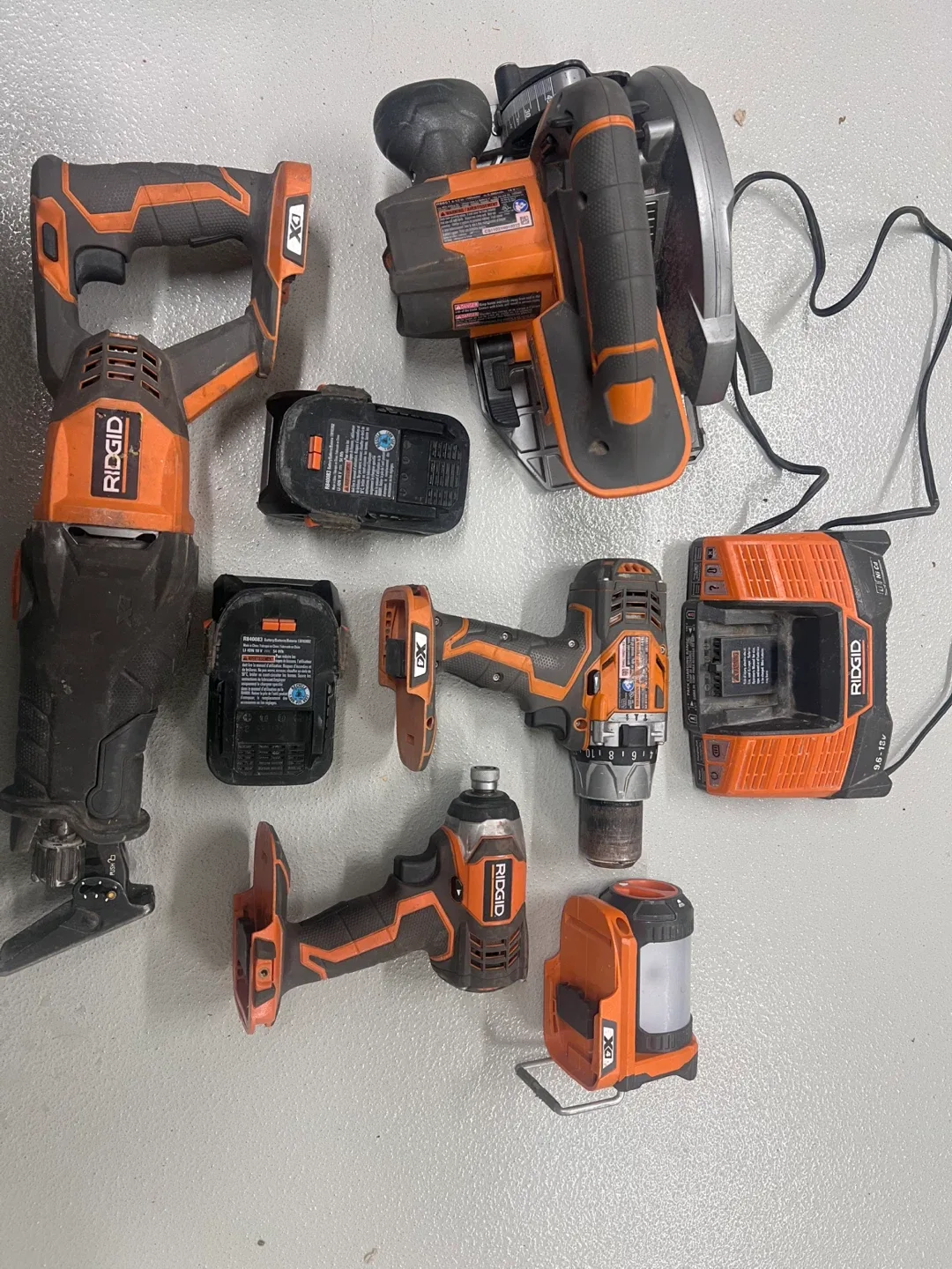 Ridgid Power Tools Set